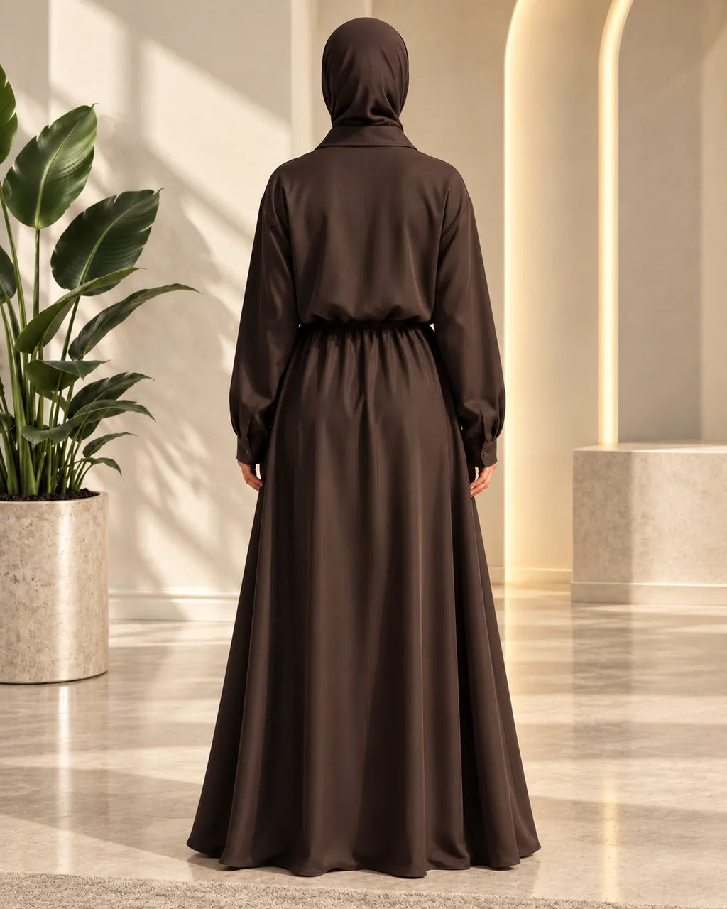 2PC Long Frock With Upper Fleece Jacket