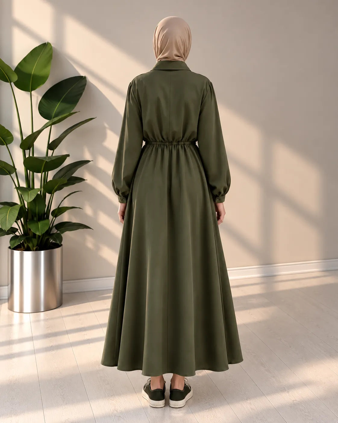 2PC Long Frock With Upper Fleece Jacket