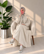 2PC Long Frock With Upper Fleece Jacket