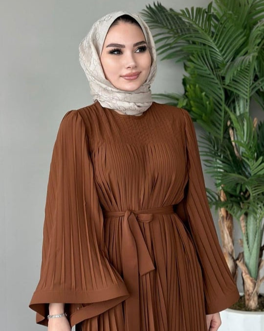 Pleated Maxi