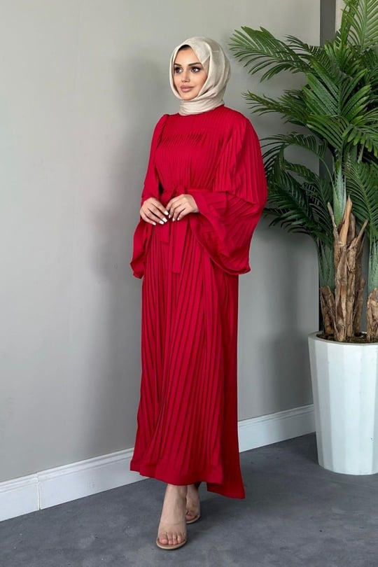 Pleated Maxi