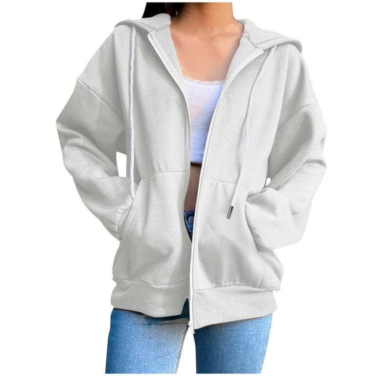 Gray Zipper Hoodie