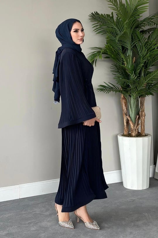 Pleated Maxi