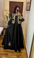 Royal Nug Stone Embroidered Maxi Set