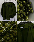 Olive button down shirt