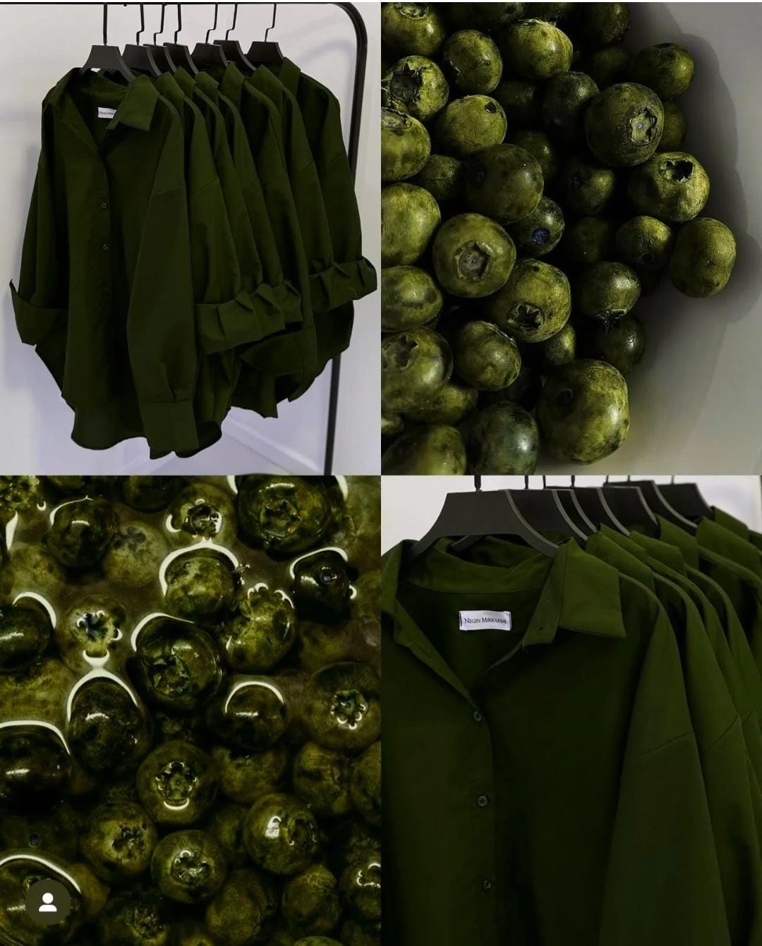 Olive button down shirt