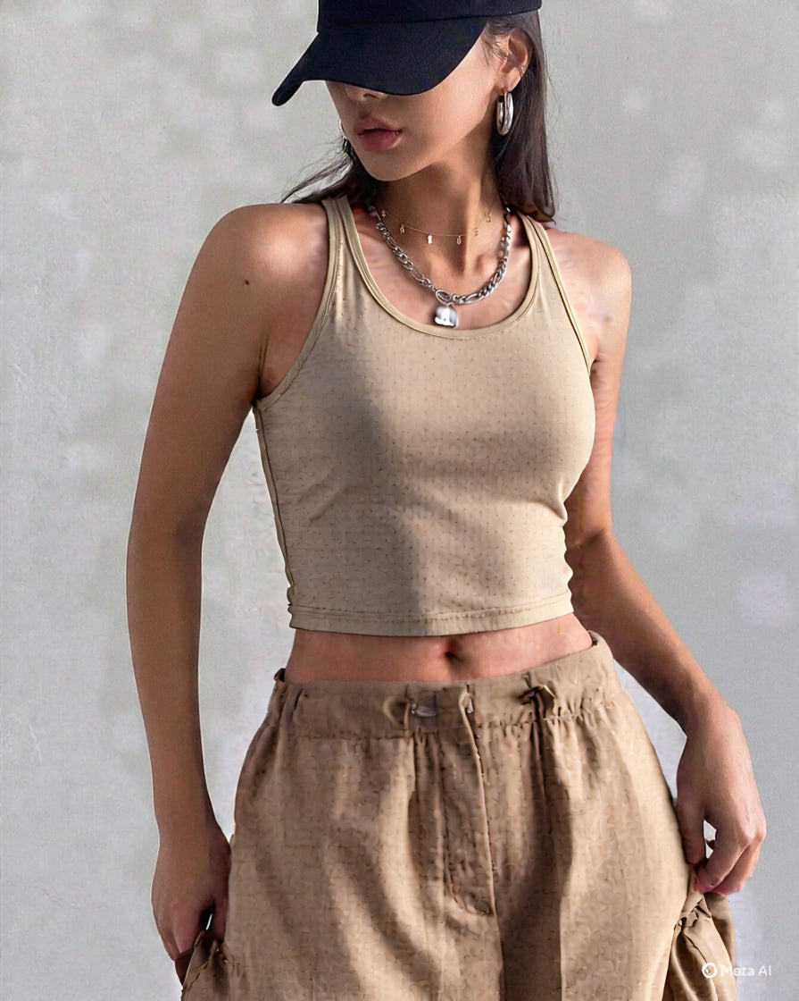 Beige Tank top