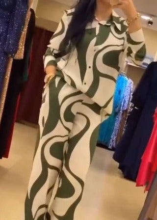 Zebra Print Silk Co-Ord Set