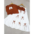 Charm Bow Skirt Set