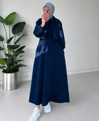 2PC Long Frock With Upper Fleece Jacket