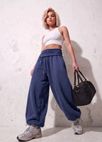 Curled Waist Oversize trouser