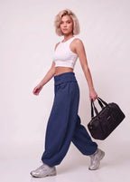Curled Waist Oversize trouser