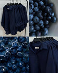 Navy blue button down shirt