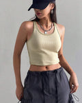Cream Tank Top