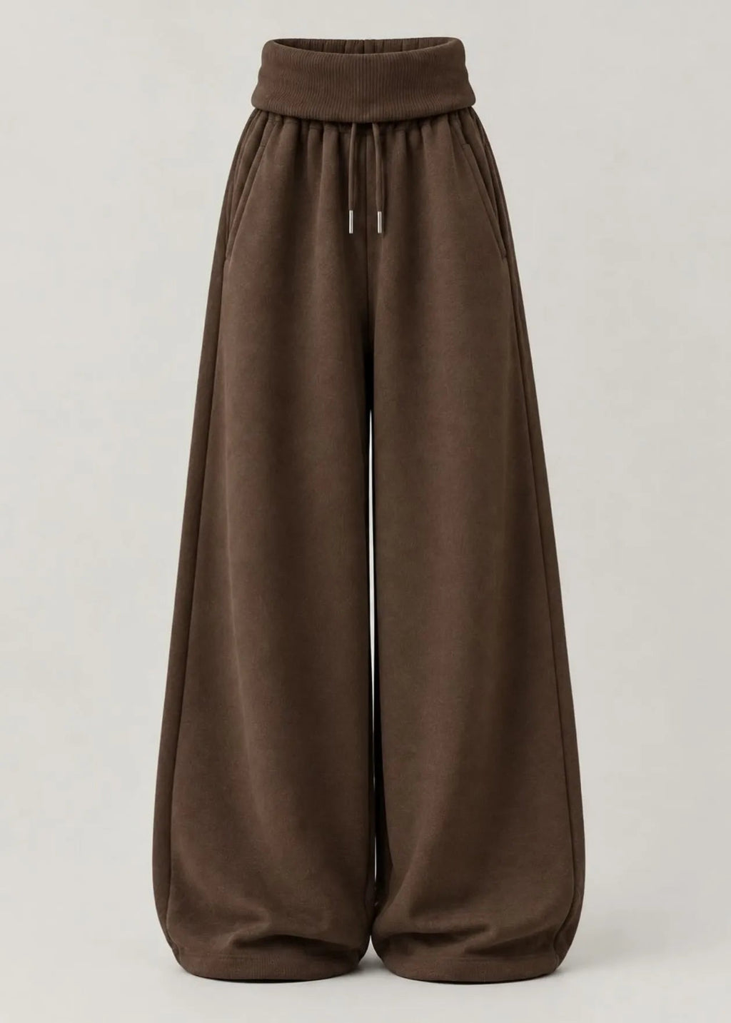 Curled Waist Oversize trouser