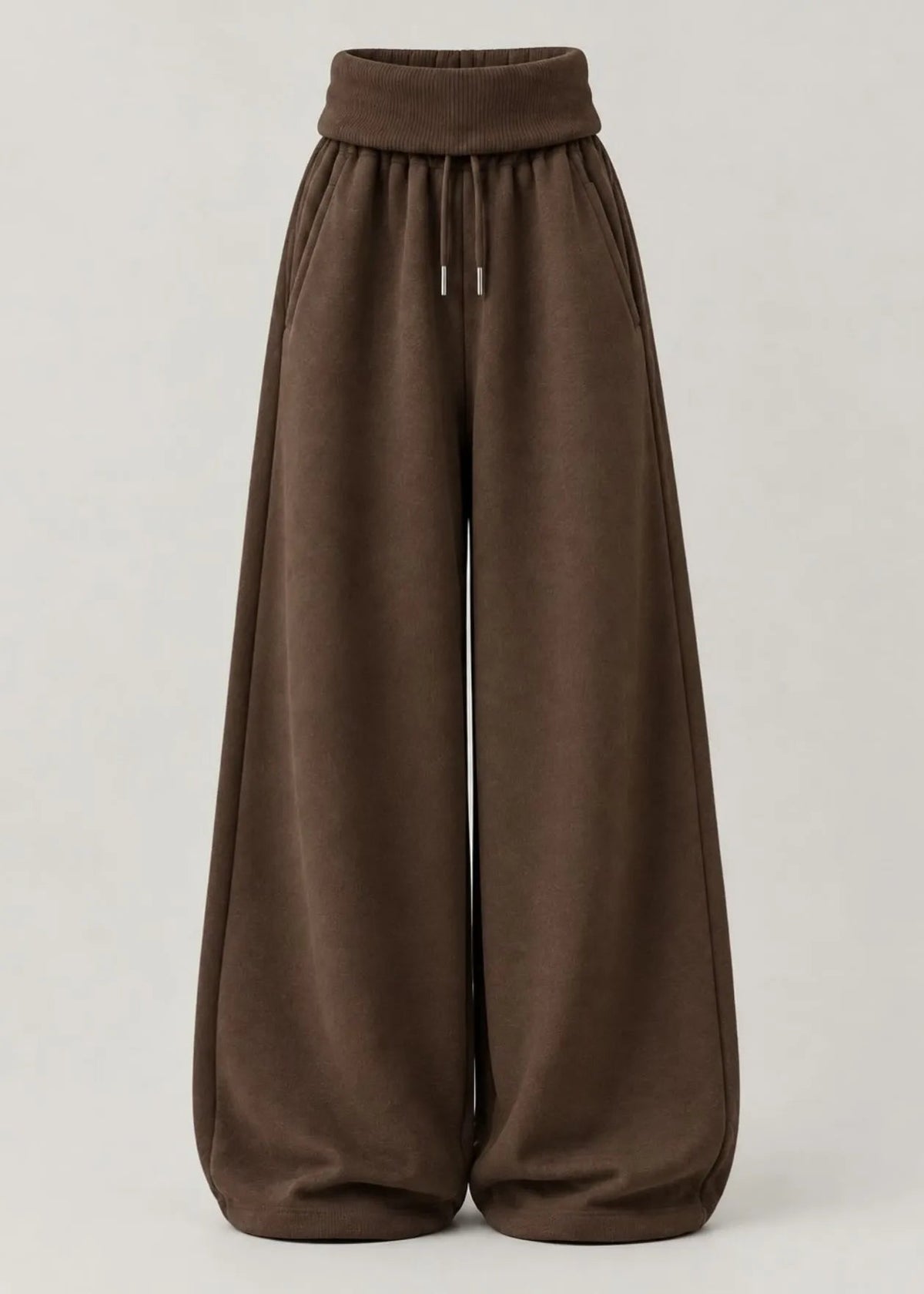 Curled Waist Oversize trouser