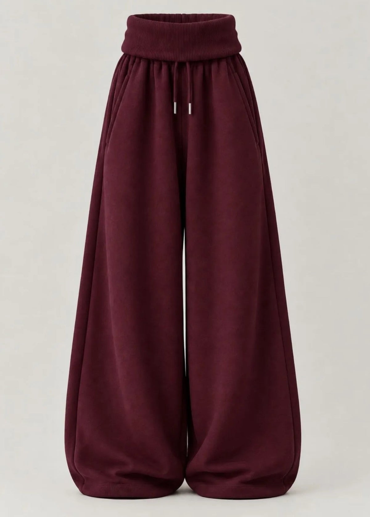 Curled Waist Oversize trouser