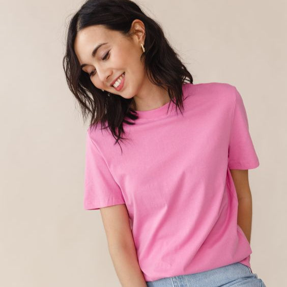 Classic Comfort - Pink Half Sleeve T-Shirt