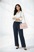 White Shirt & Navy Pant Set