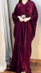 Luxury Velvet Kaftan  Elegant Flowing Evening Wear