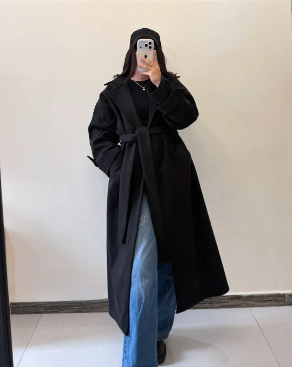 Seoul Style Belted Coat