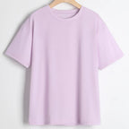 Classic Comfort - Lilac Purple Half Sleeve T-Shirt
