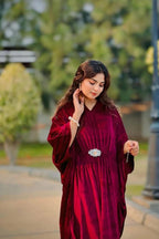 Luxury Velvet Kaftan  Elegant Flowing Evening Wear