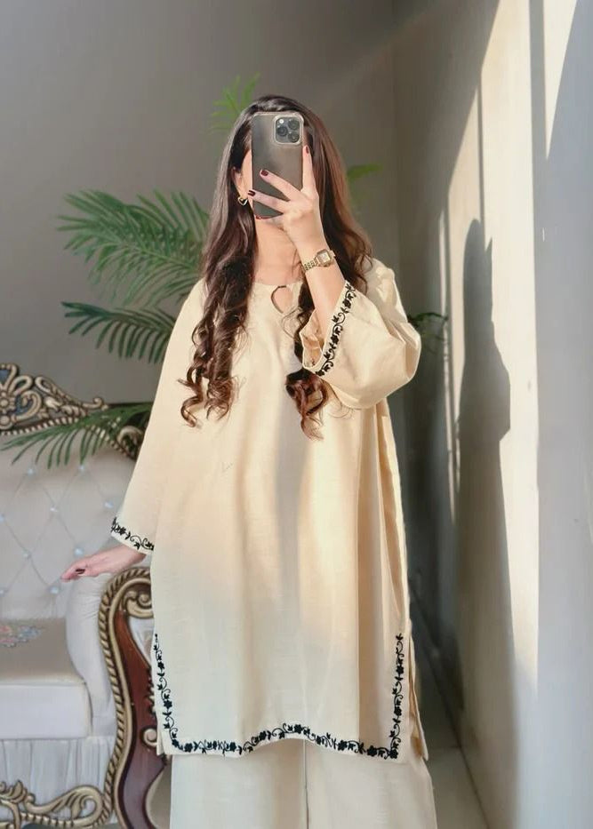 Soft Grace 2pcs Premium Embroidered Outfit